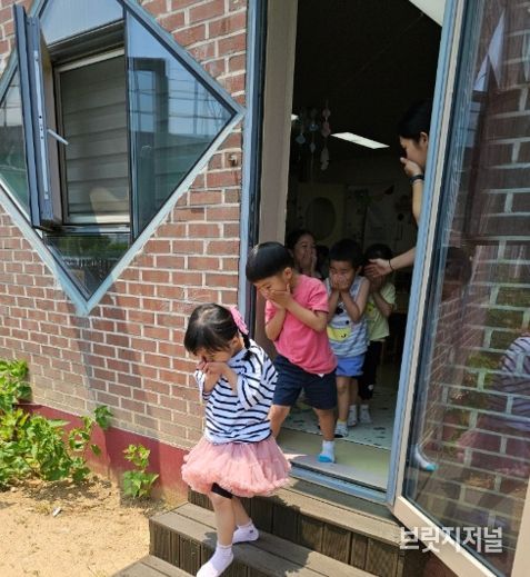 시흥시 신현동, 관내 어린이집과 합동 소방 교육과 훈련 실시