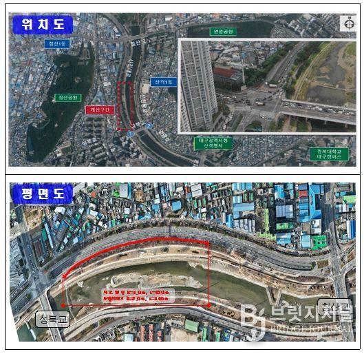 현장 위치도 및 평면도