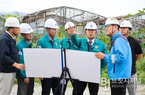 김해시 홍태용 시장, 추석 맞아 건설현장·복지시설 시찰-초정–화명 광역도로 건설 현장