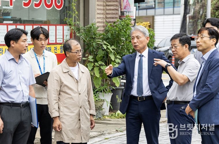 윤환 구청장, 동별 사회단체 간담회 건의사항 현장 점검