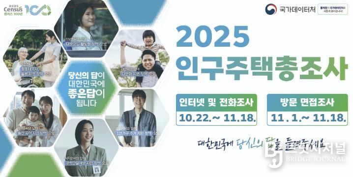 보령시, 2025년 인구주택총조사 실시