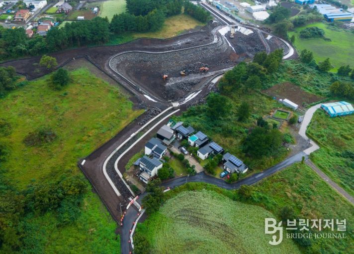 와흘·대흘 우수저류지 설치 현장