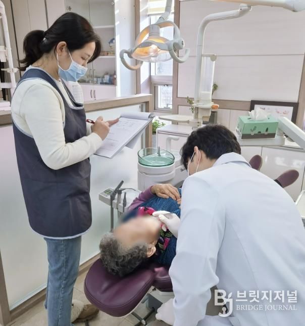 지난 2월 서산시보건소에서 진행된 구강 및 건강 상태 검진