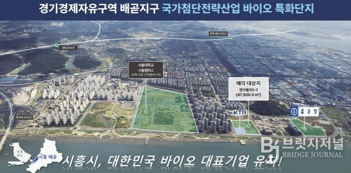 경기경제자유구역 배곧지구 국가첨단전략산업 바이오 특화단지 홍보물