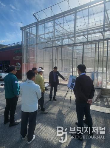 진산농협 스마트팜 금산군의회 현장점검 모습