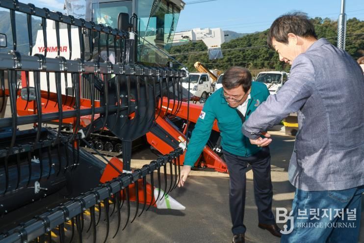 산청군, 논타작물 농기계 임대 지원