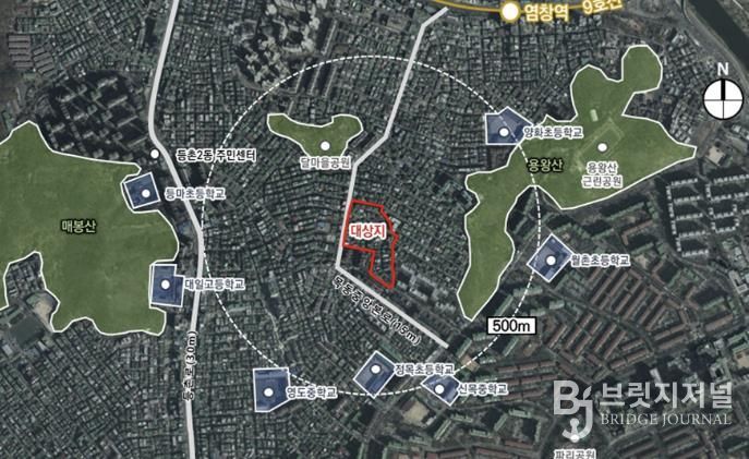 목2동 232번지 일대 위치도