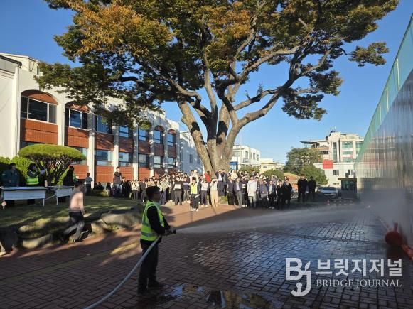 남해군청, 2025년 하반기 합동 소방훈련 실시