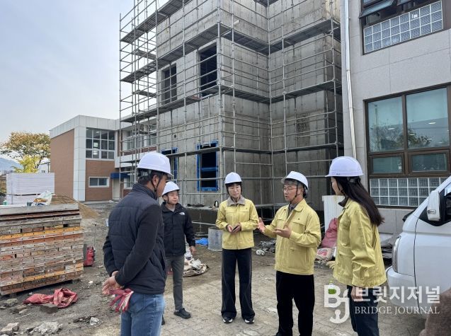 보은교육지원청, 관내 학교 공사현장 11곳 산재예방점검 실시