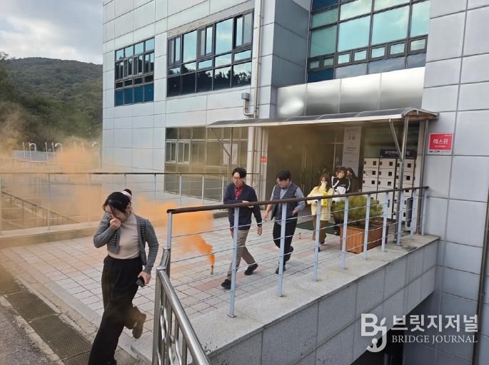 의정부시 맑은물사업소, 합동소방훈련 실시