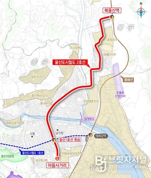 도시철도 2호선 노선도