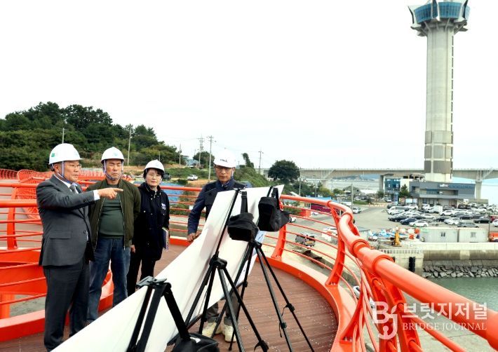 칠산타워 주변 관광자원 개발사업 현장 방문”