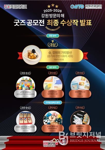 강원 방문의 해 굿즈 공모전 최종 수상작 이미지