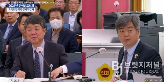 행정사무감사 중인 박원종 전남도의원