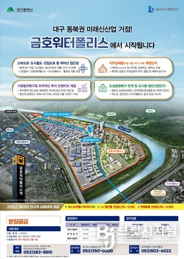 율하도시첨단산단·금호워터폴리스, 산업용지 본격 분양!