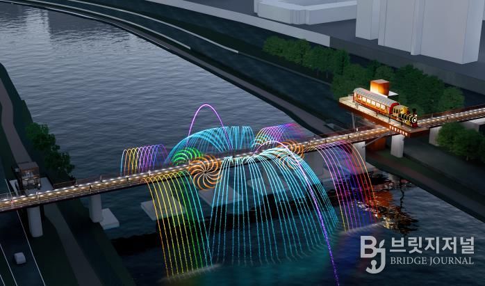 경춘철교 전망대 야간경관 조감도