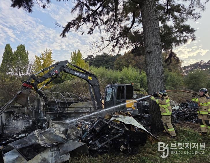 서산소방서, 고북면 신송리 주택화재..한시간 만에 완진