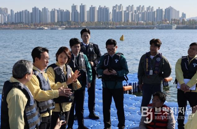 한강뚝섬 선착장 안전점검(국무총리실)