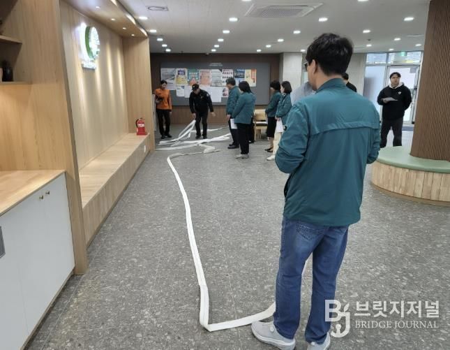 동두천시 송내동 행정복지센터, 화재 대응 역량 강화 위한 소방 합동훈련 실시