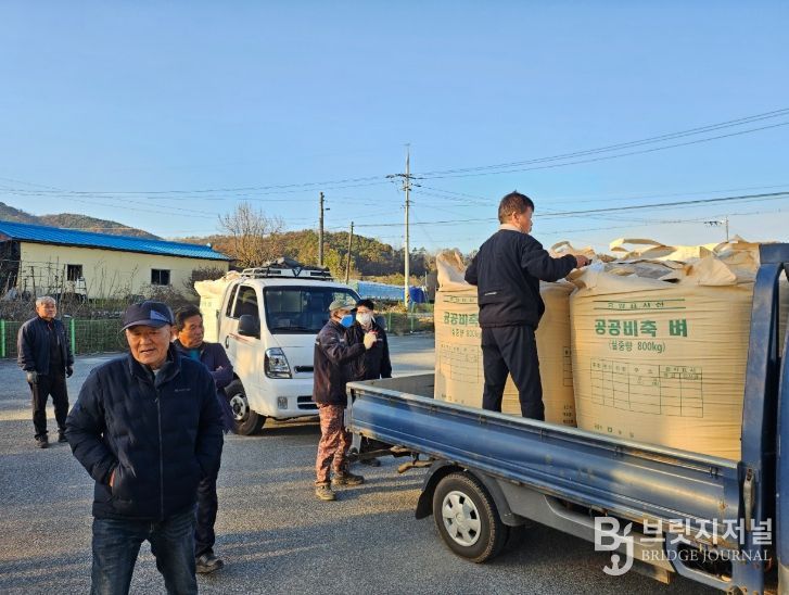 옥천군, 공공급식용 친환경(유기농) 벼 272톤 수매
