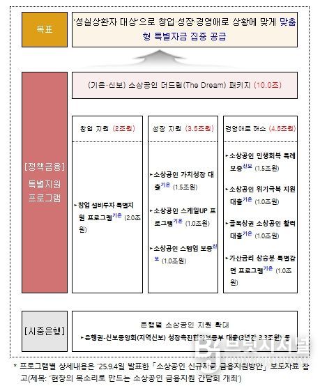 소상공인 신규자금 금융지원 방안 (요약)