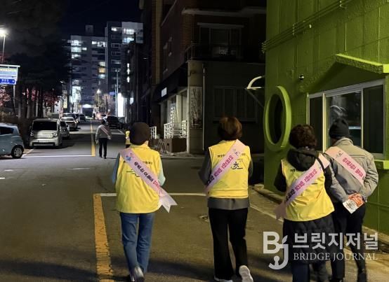 속초시, 여성안심구역 중심 민관 합동 야간순찰 실시