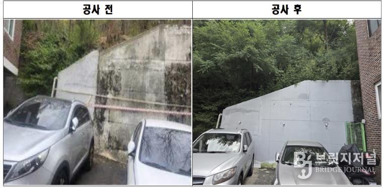 상도동 소재 노후 소규모 공동주택의 공사 전·후