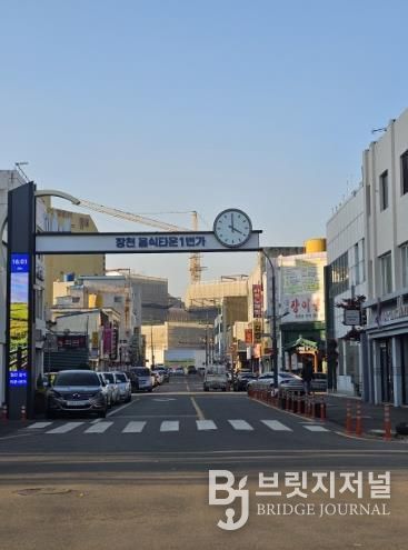 터미널 주변 장천2길 전신주 철거 후 모습