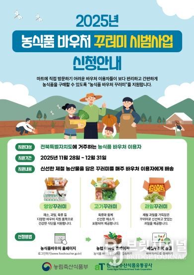 ‘농식품 바우처 꾸러미 시범사업’ 포스터