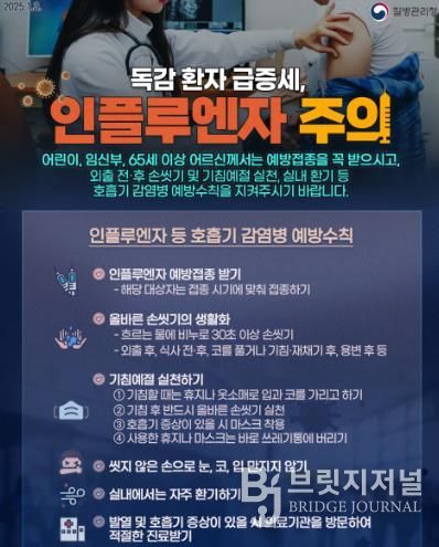 영광군, 인플루엔자 주의보 발령에 마스크 착용 캠페인 홍보주간 운영