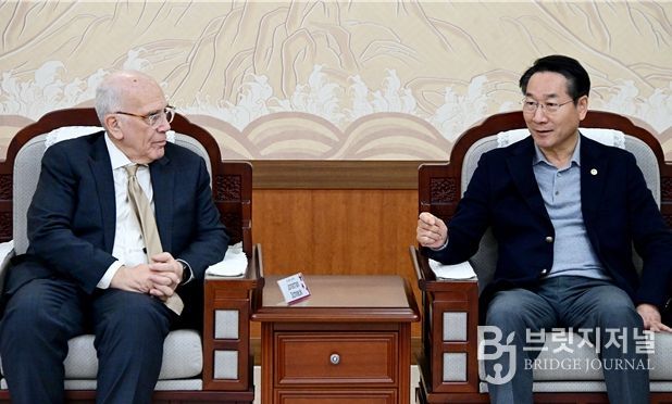 유정복 시장, 존스홉킨스대 글로벌 생명공학 교수진 접견