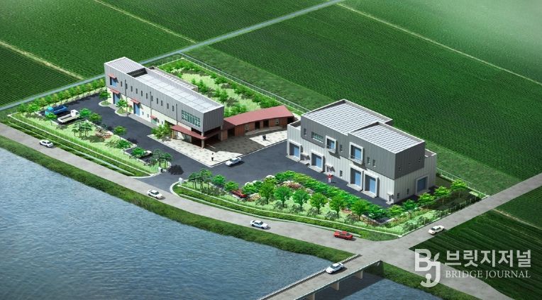 강화군, 내년도 공공하수도 예산 70% 대폭 증액… 245억 편성해 보급률 올리기 나서(온수하수처리장 조감도)