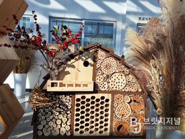 산림부산물 활용 전시 '자연의 순환, 생명을 잇다'(곤충호텔)