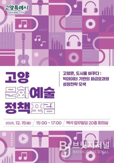 ‘2025 고양문화예술정책포럼’ 홍보문