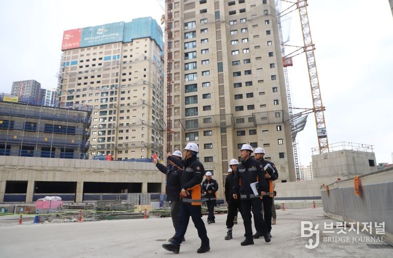 계양소방서, 겨울철 고층건축물 공사현장 대상 관서장 현장예찰