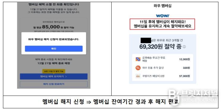 멤버십 해지 절차