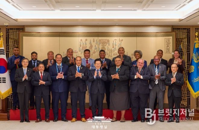 태평양도서국 외교장관 단체 접견(대통령실)