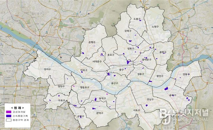 토지거래허가구역 재지정, 재지정 및 조정 위치
