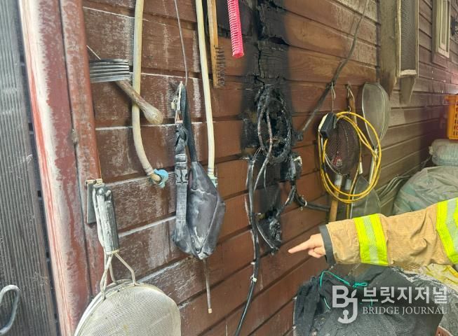 김천소방서, 소화기 초기 대응으로 주택화재 큰 피해 막아