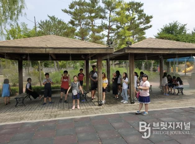 폭염 예방 시설 설치 사진