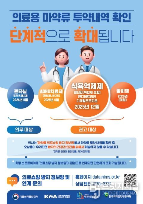 ‘의료용 마약류 투약내역 확인 제도’ 홍보 포스터