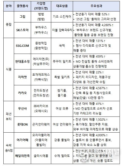 플랫폼사별 우수 사례