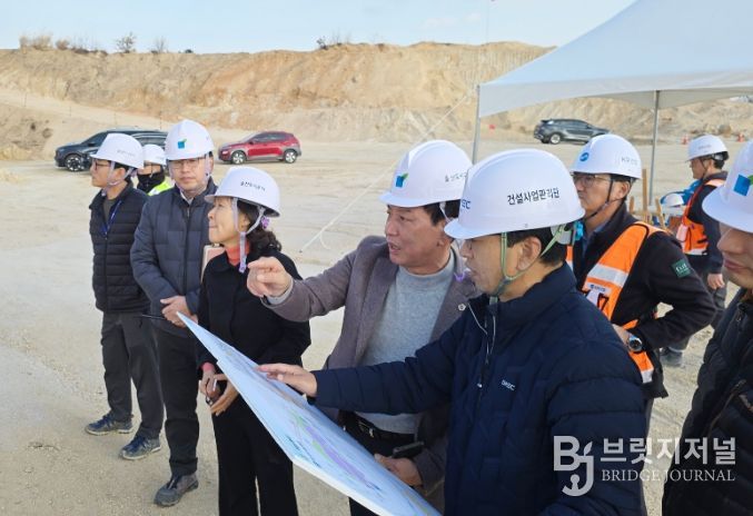 홍유준 문화복지환경위원장, 울산미포국가산업단지(미포지구) 개발사업 현장 방문