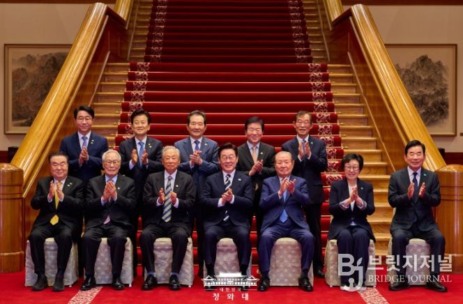 더불어민주당 상임고문단 오찬 간담회(청와대)