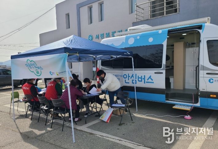 마을안심버스 운영 모습