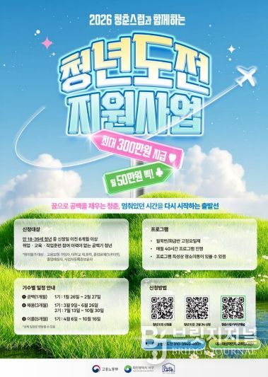 대전 서구 2026년 청년도전 지원사업 홍보물