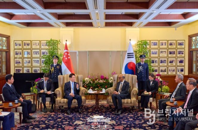 '타르만' 싱가포르 대통령 면담(청와대)