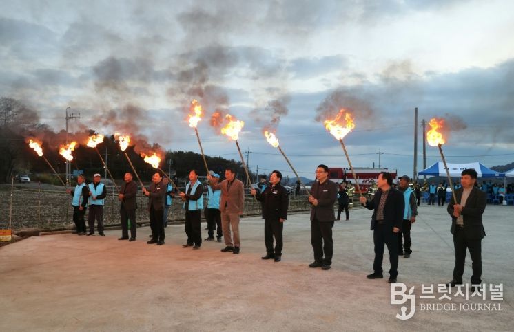 고흥군, 농업환경보전 프로그램 연계 달집태우기 행사