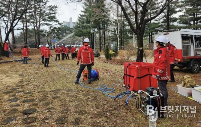 수원시 영통구, 산불 대비 자체 모의훈련 실시