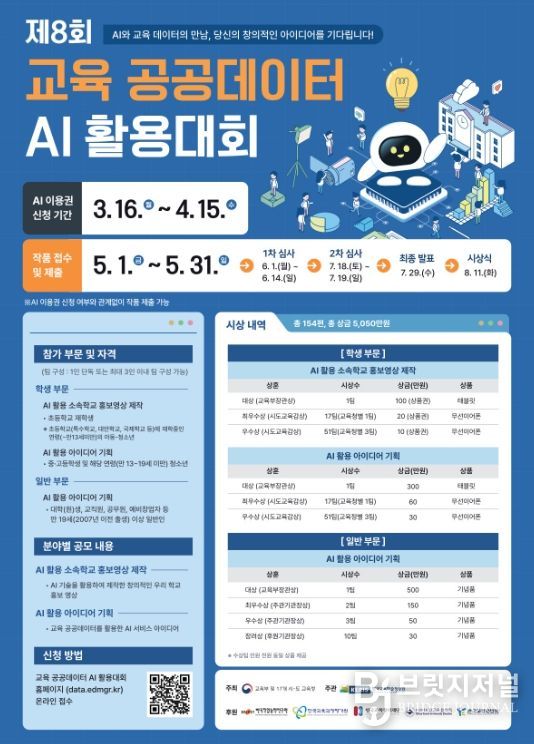 ‘제8회 교육 공공데이터 AI 활용대회’ 개최